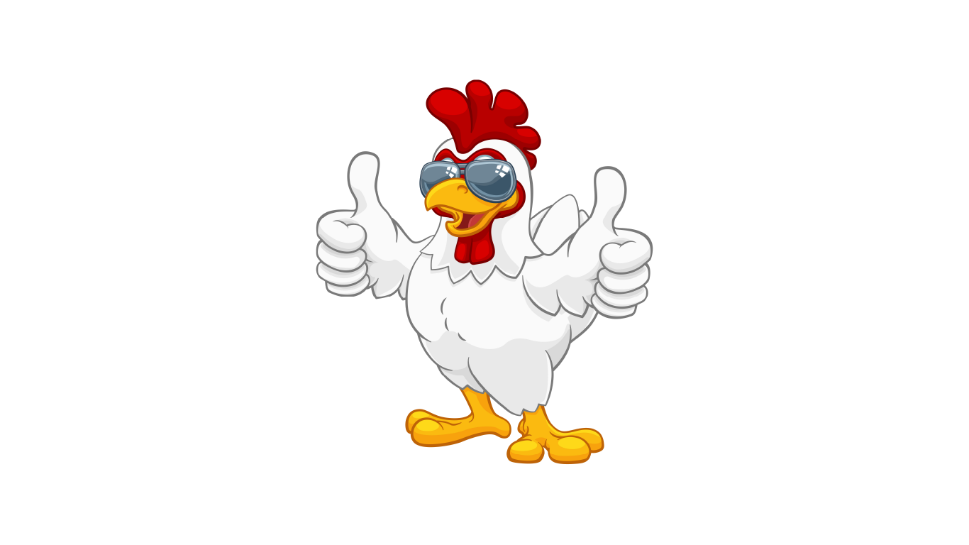FreeMeals2U rooster mascot